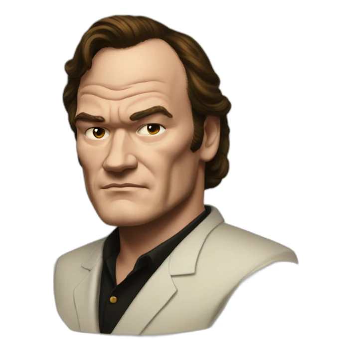 Pilp fiction tarantino portrait sticker