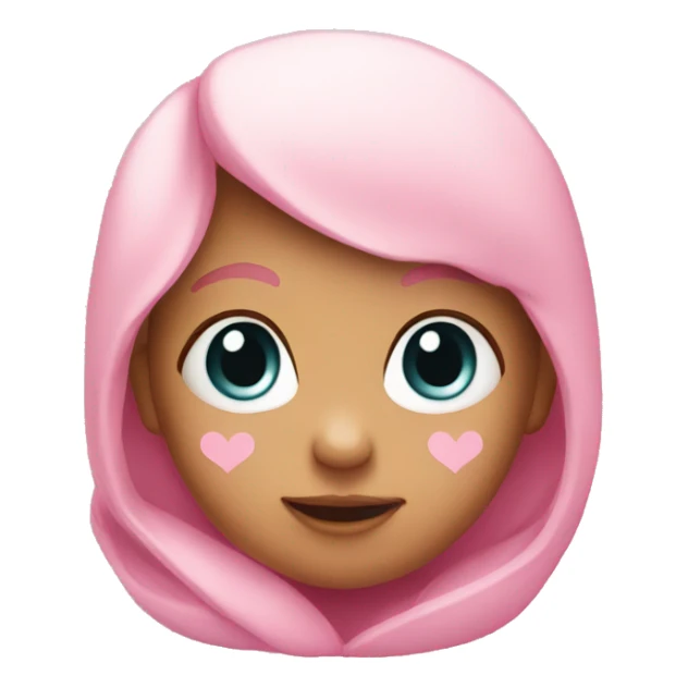 A baby pink heart sticker