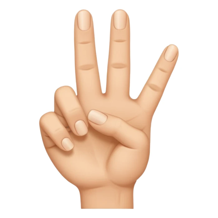 Fingers about to tap together thumb and index finger sticker