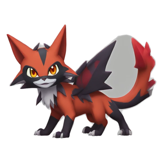 Noivern-Litten-Torracat-Zoroark-Zorua full body sticker