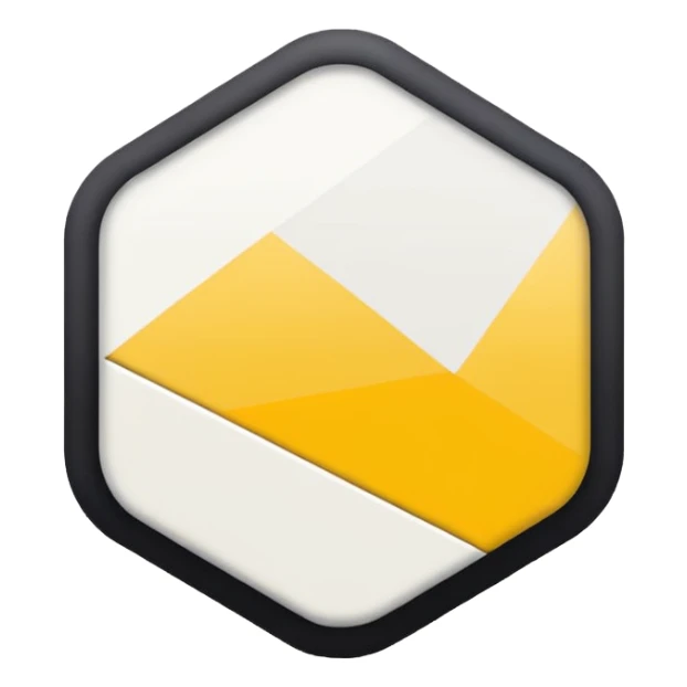 minimal art versions please 2 colours, white and yellow sticker