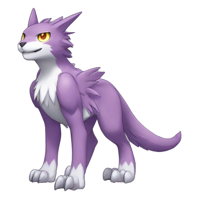 cute cool edgy shiny Digimon-Fakemon-animal full body sticker