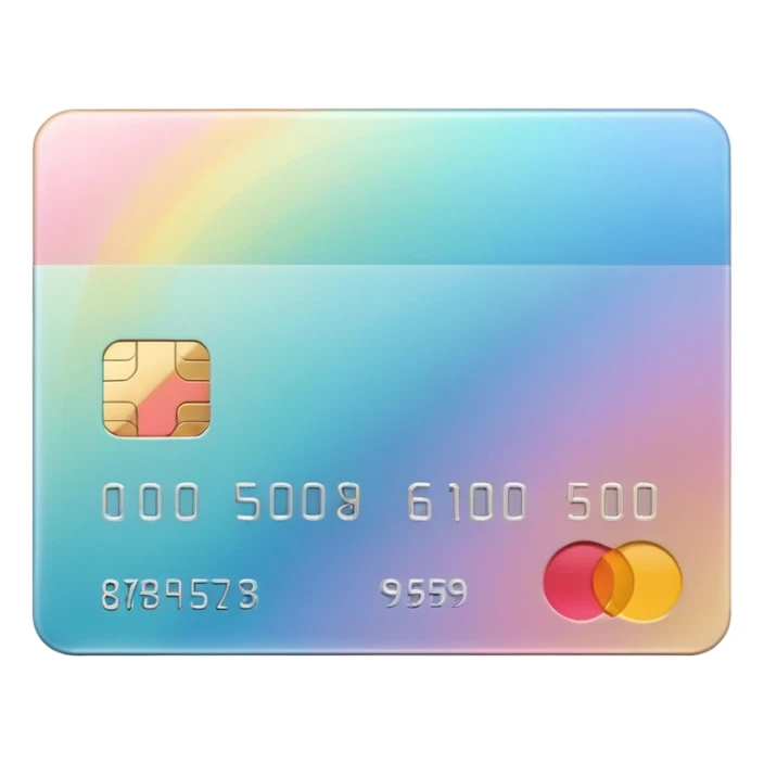 aesthetic credit card sticker