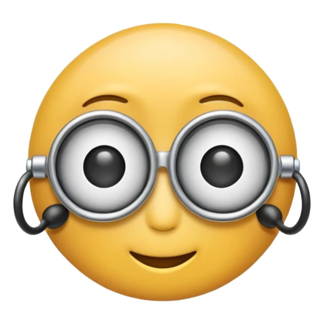 Front view monocle emoji, fully visible and centered.
Apple iOS emoji–style with smooth, rounded, slightly inflated shapes.
Soft 3D emoji look with gentle depth and polished finish.
Lens is solid white, flat, no transparency or gradient.
Clean isolated object, no background, PNG cut-out style. sticker