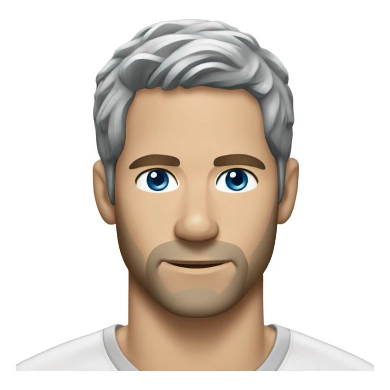 Paul Walker blue eyes grey hair  sticker