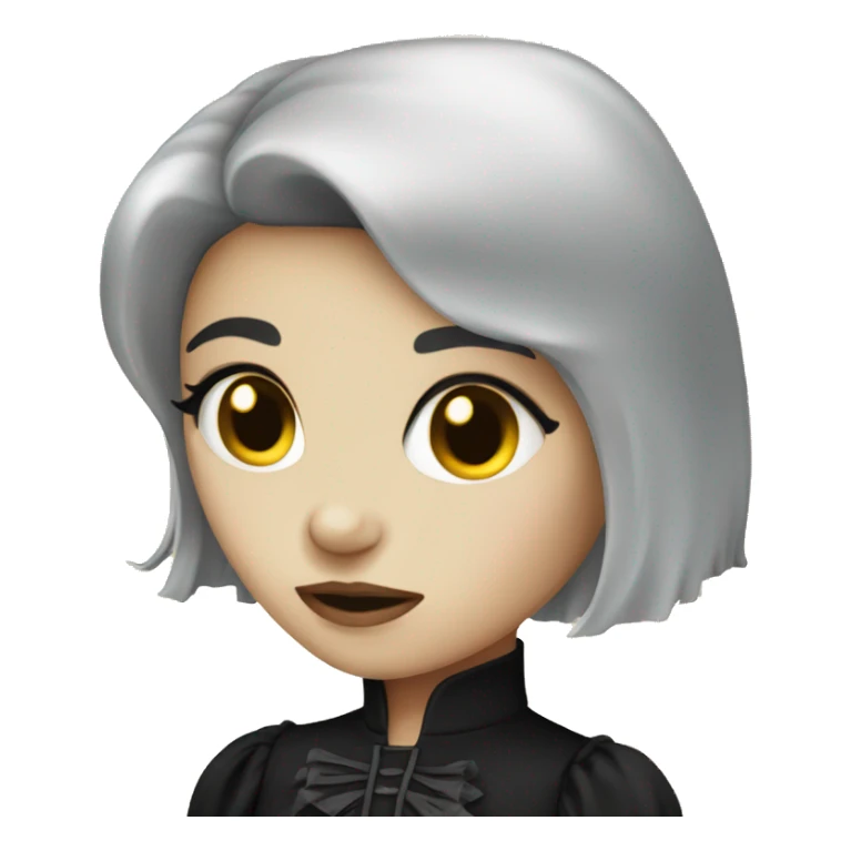 girl in gothic clothing  sticker