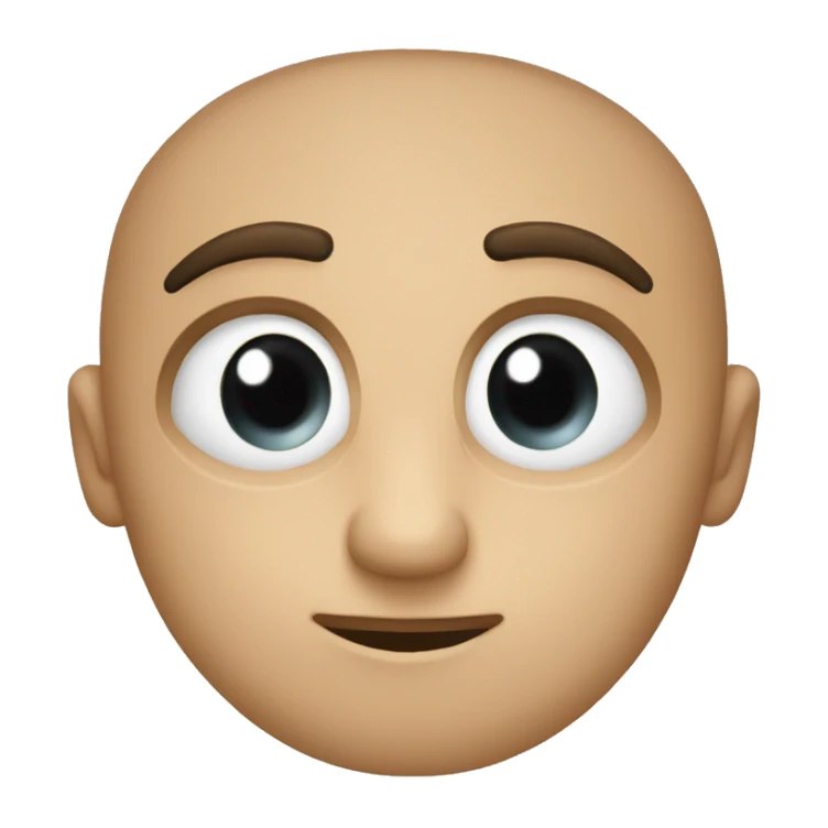 Una cara que en vez de ojos tiene las letras ewe sticker