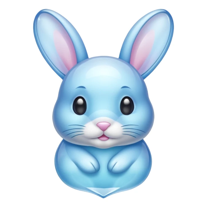 crystal bunny sticker