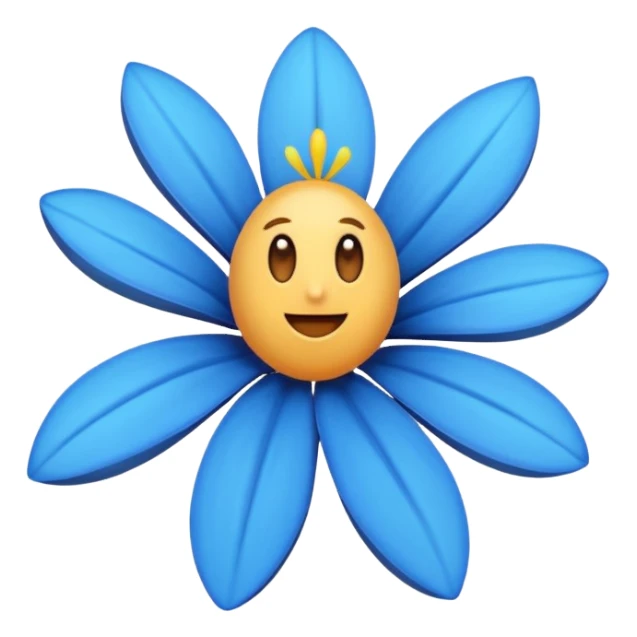quero essa flor 🌸 sendo azul sticker