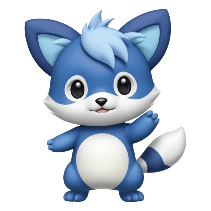 Oshawott-Meowstic-fusion sticker