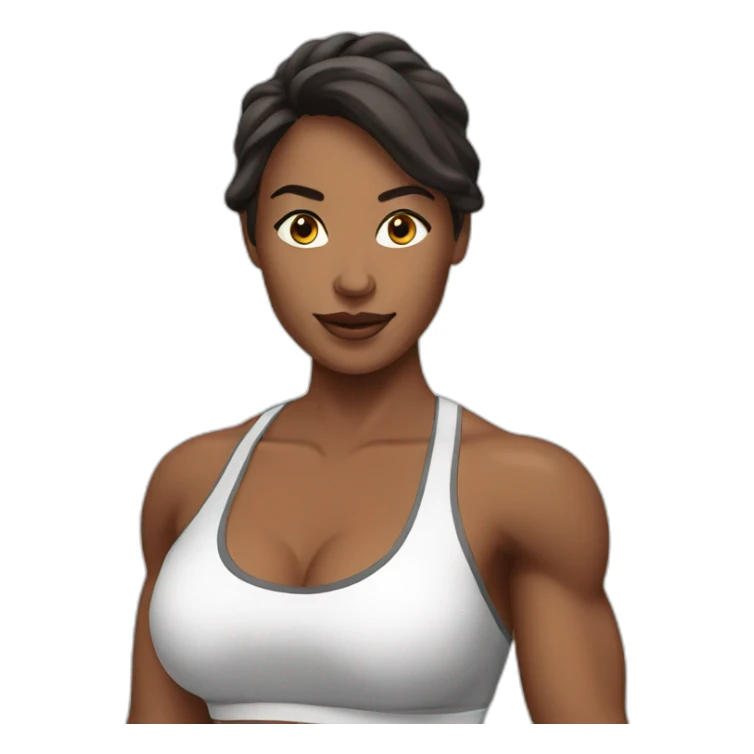 fitness model sticker