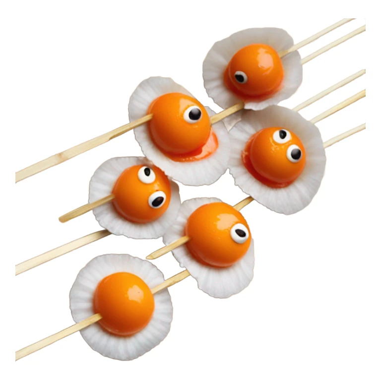 Kwek kwek on skewers sticker