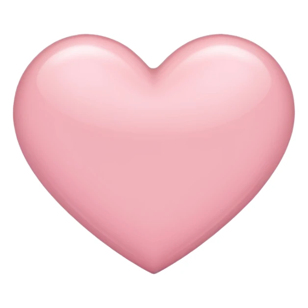 light pink heart sticker