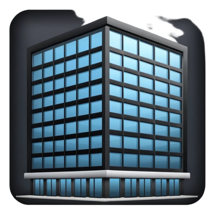 black company hq building sticker