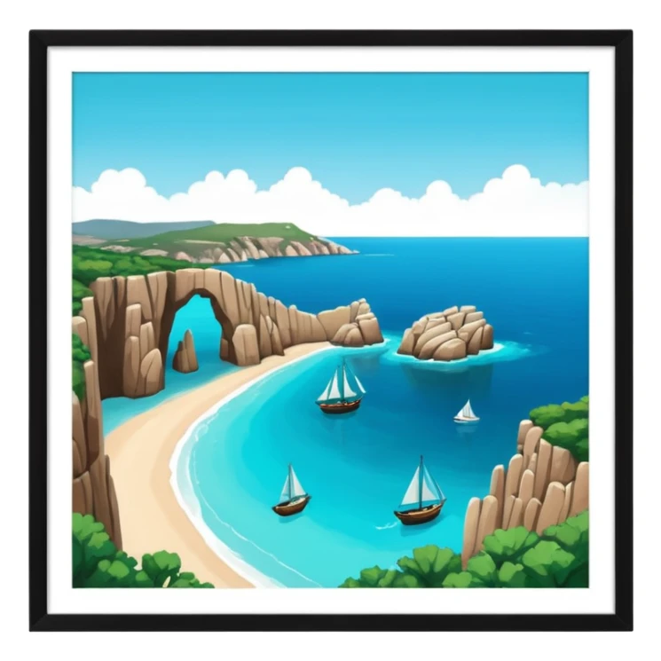 island of sardinia sticker