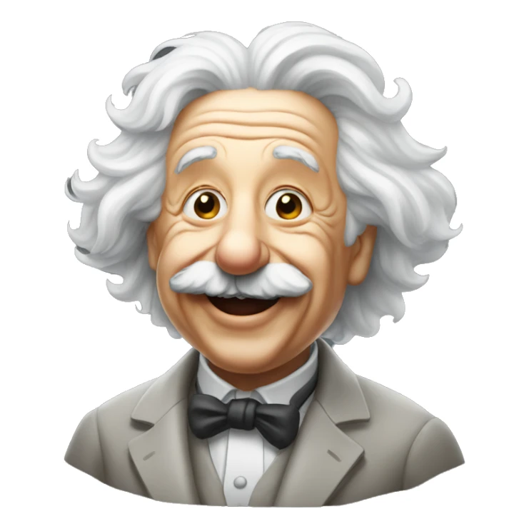 happy albert einstein celebrates sticker