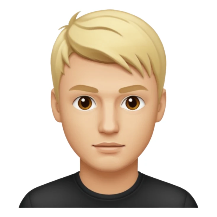 Nick Carter from Backstreet Boys with blonde hair sticker