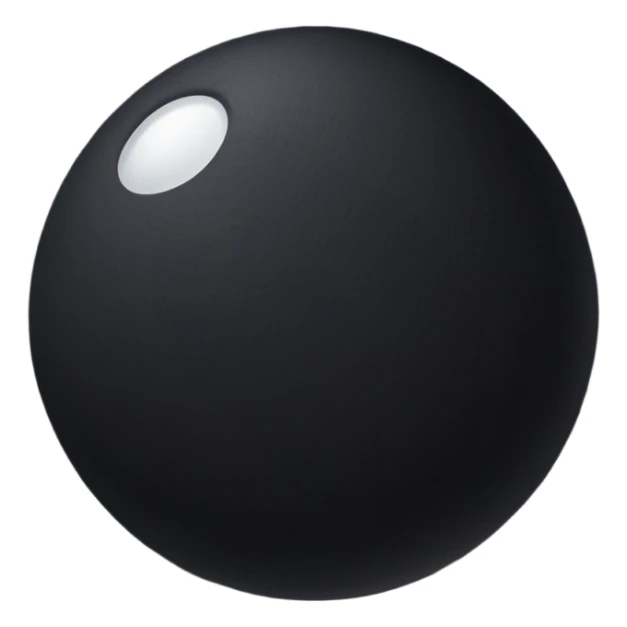 Black fabric Limbless ninja ball sphere! It’s rollable sticker