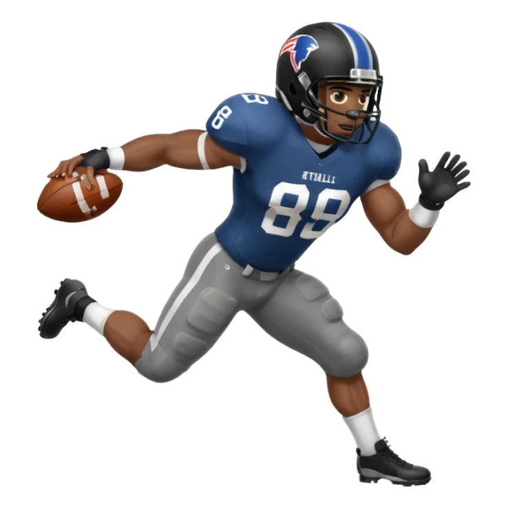 American Football player stiff arm block sticker