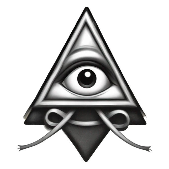 Draw an masonic "all-seeing eye" as 1930s-character design like “Rubber hose animation” such as Betty Boop, Looney Tunes Bosko, Cuphead video game; inspired on Fleischer Studios, Talkartoons or Steamboat Willie sticker