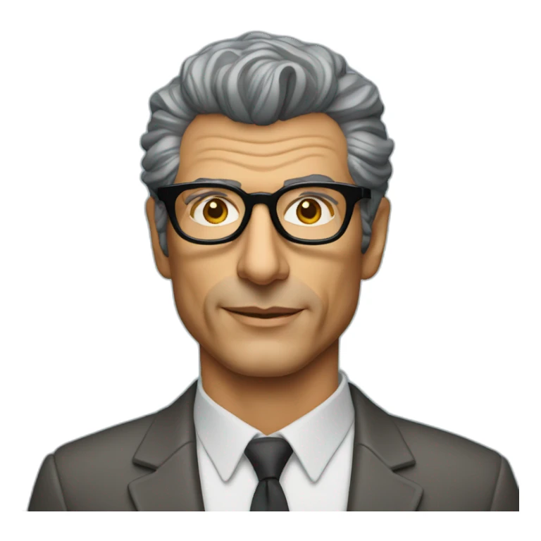 Jeff goldblum innovation consultant wearing glasses sticker