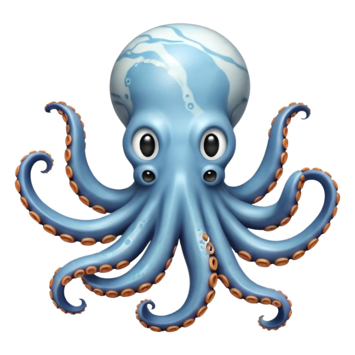 octopus made of white greek marble sticker
