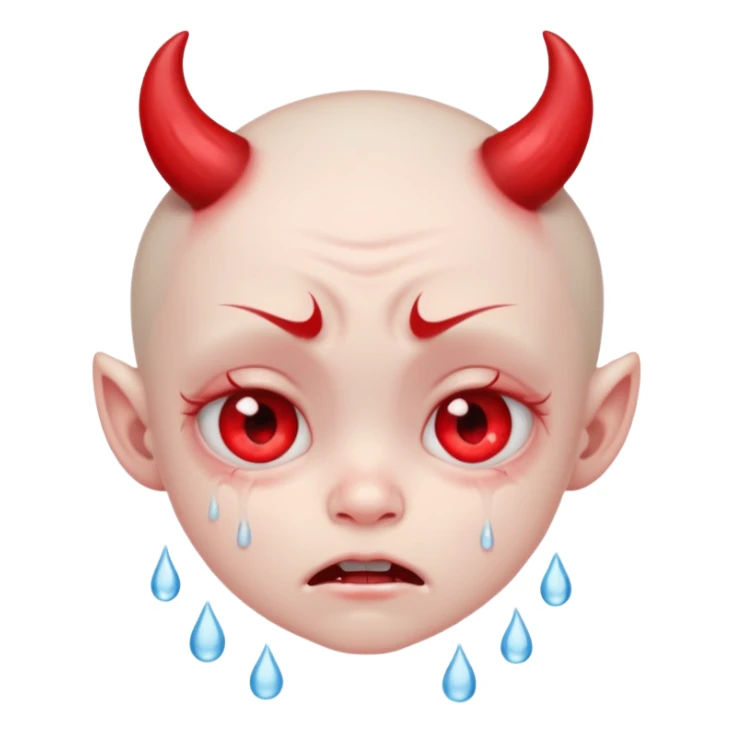 Crybaby cute littile demon  sticker