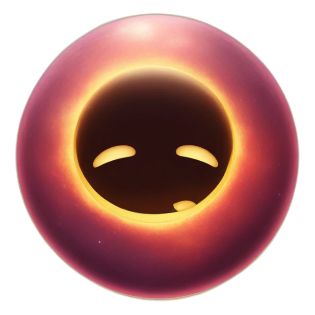 planet Sun with a cartoon feminine face with big kind eyes sticker