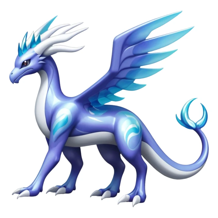 lugia-dialga-suicune-hybrid, marbled glass markings, full body sticker