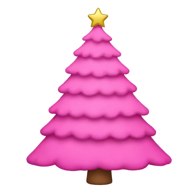 Pink Christmas tree  sticker