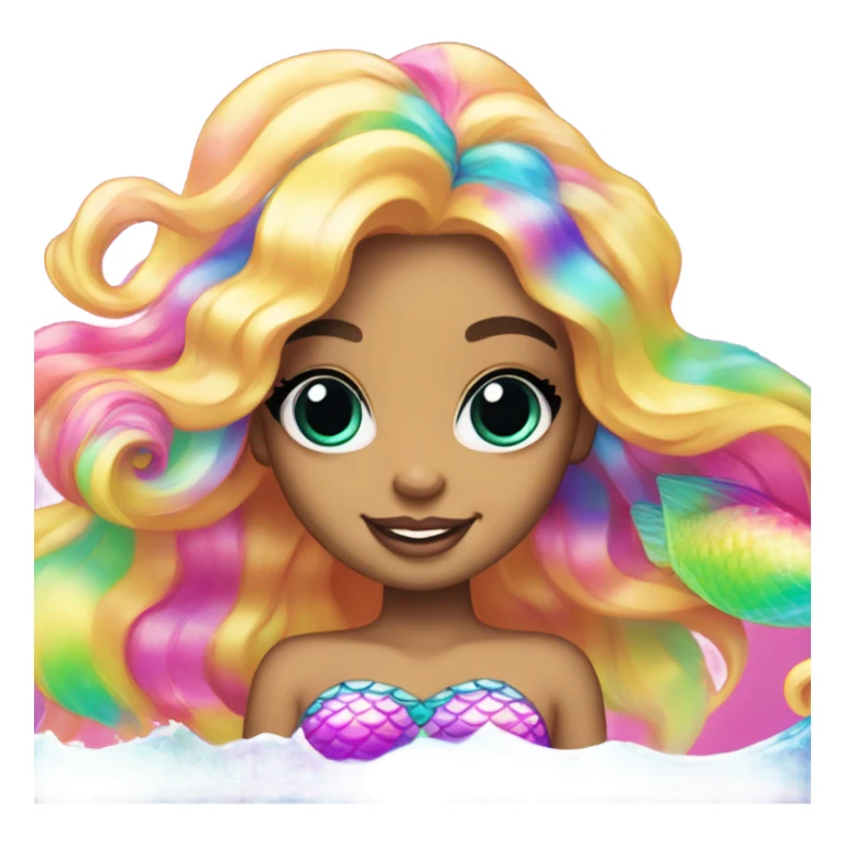 Lisa frank light skin mermaid sticker