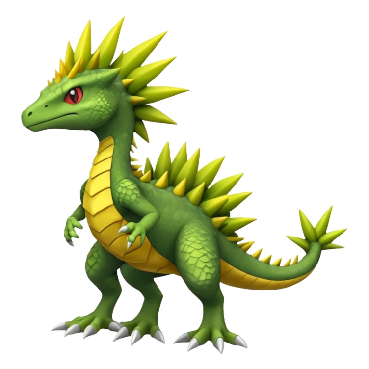 Haxorus-Sceptile-hybrid (full body) sticker