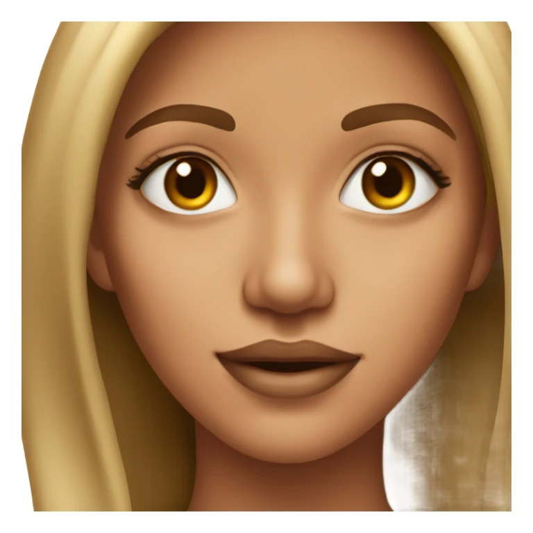 realistic portrait of tan-skinned beauty sticker