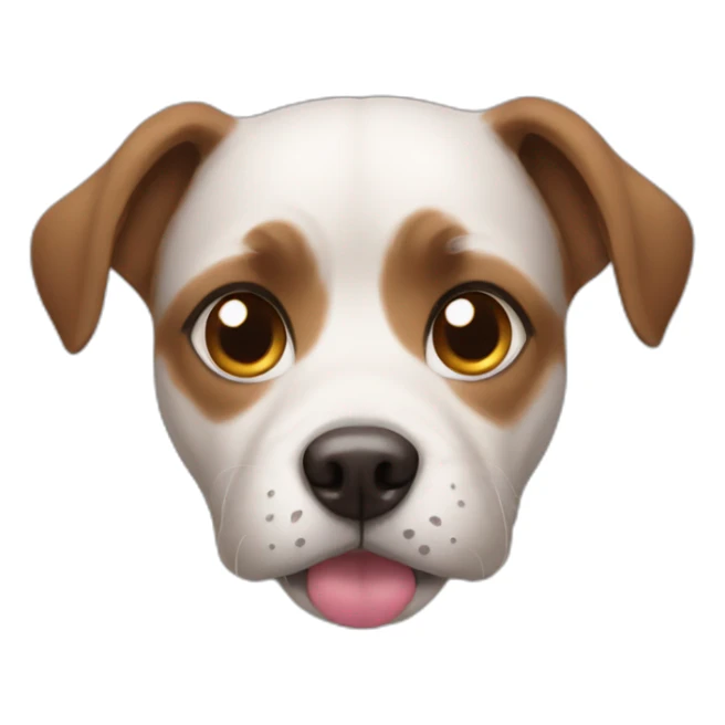 Dog with heart eyes sticker