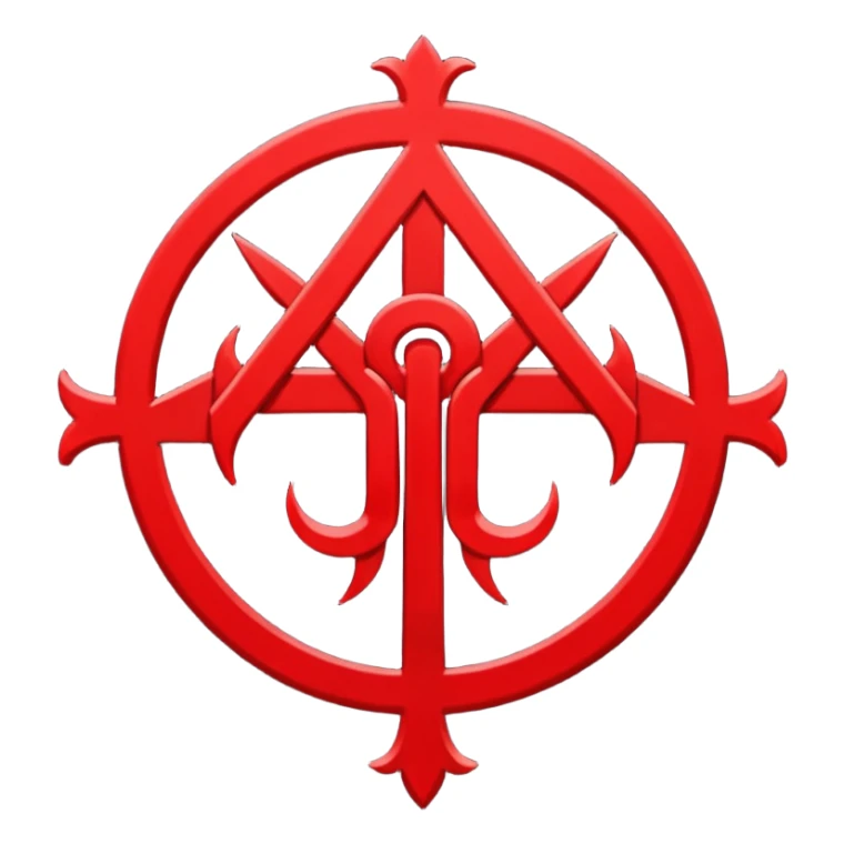 the Brand of Sacrifice symbol from Berserk, simplified sticker