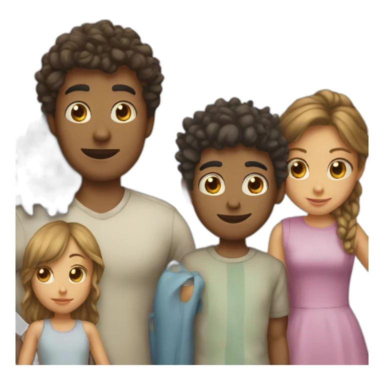 mum dad brother sister  sticker