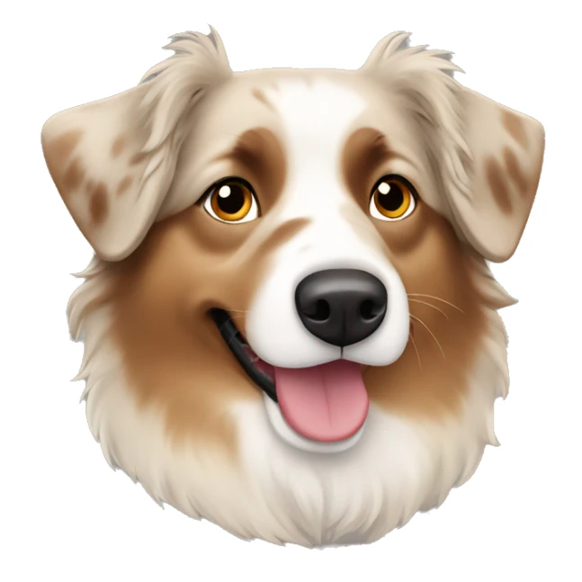 Beige australian shepherd sticker