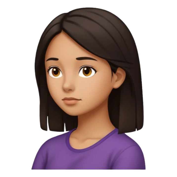 Girl Critical Thinking, side view. sticker