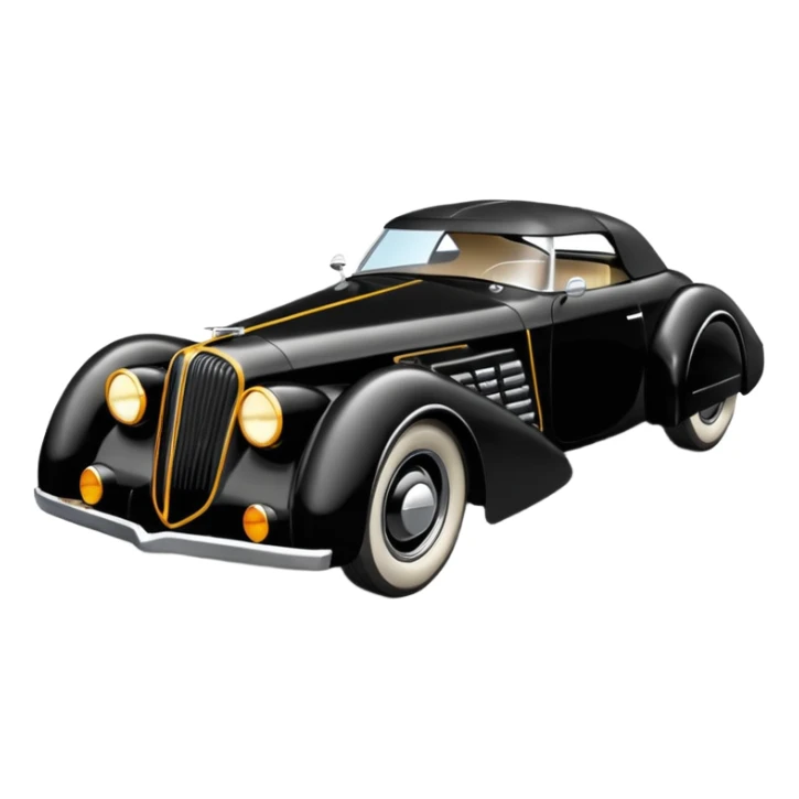  the animated 1990’s series Batmobile based on 1936 cord 812 (flat square bodywork edging and front) sticker