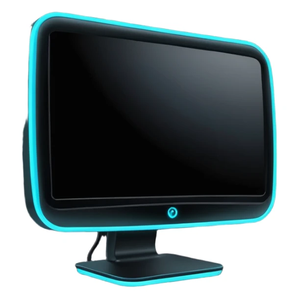 gaming neon monitor sticker