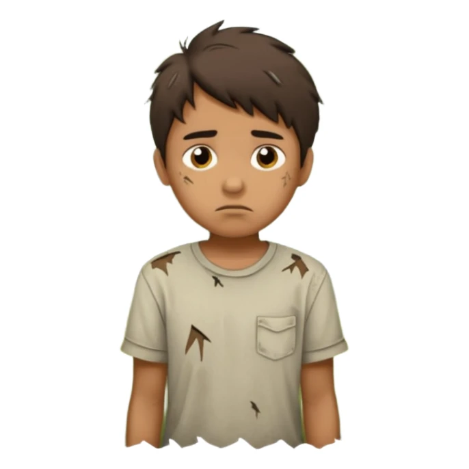 Manga bir bola ormonda yolgiz holatini tasvirlab ber sticker