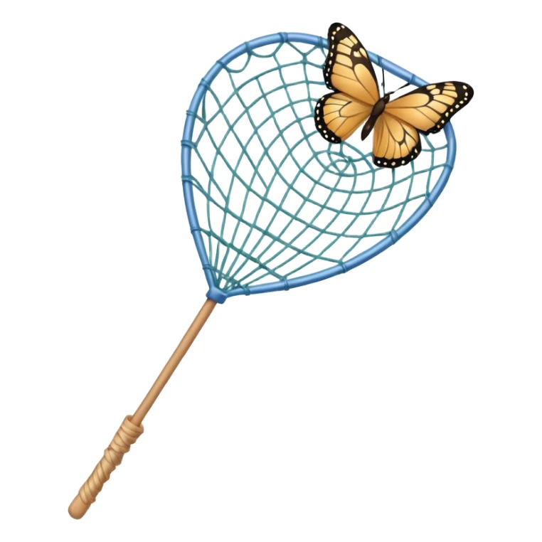 a net on a stick, for catching butterflies sticker