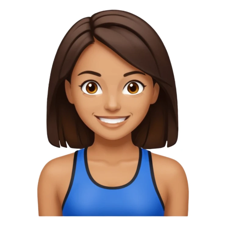 Sporty Spice with dark brown hair sticker