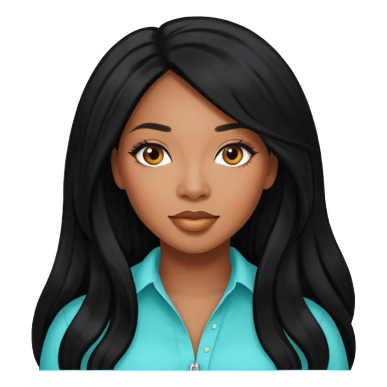 Tiffany Pollard with long black hair sticker