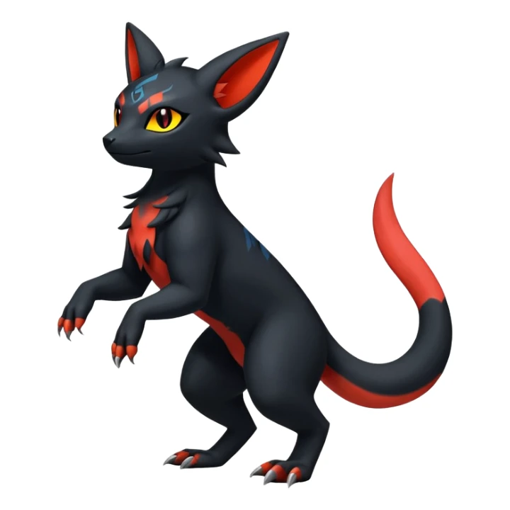 Salandit-Umbreon-Litten-Hybrid (Full body) sticker