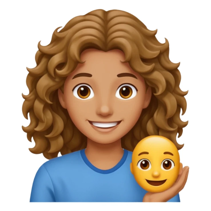 more wavu hair, good smile ! perfect
 sticker