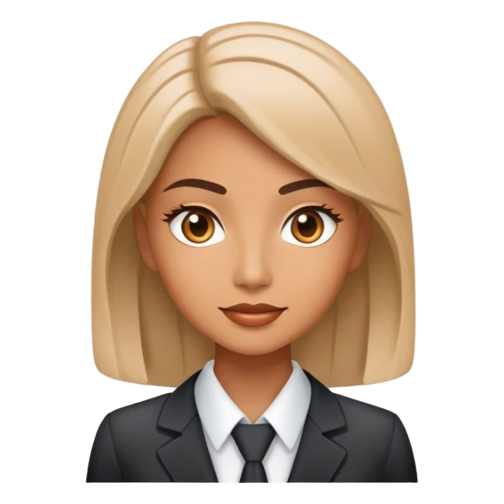 Female Business manager and supporting AI agent sticker