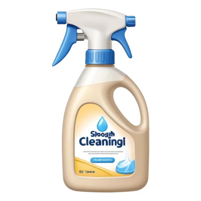 light beige jar of cleaning agent
 sticker
