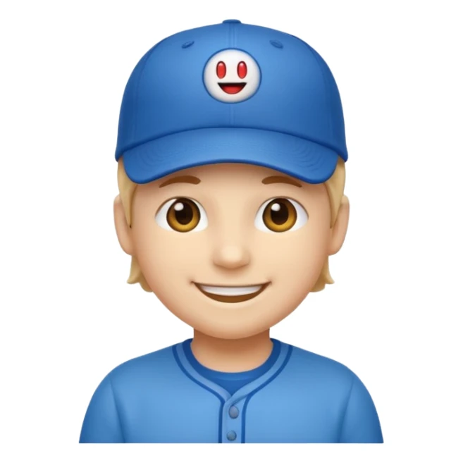 👌😁🧢 Combine these emojis and please, no body, just the head. as a sticker sticker