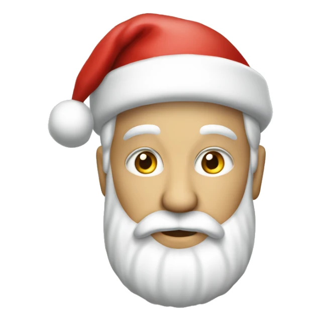babbo natale con un cesto di kiw sticker